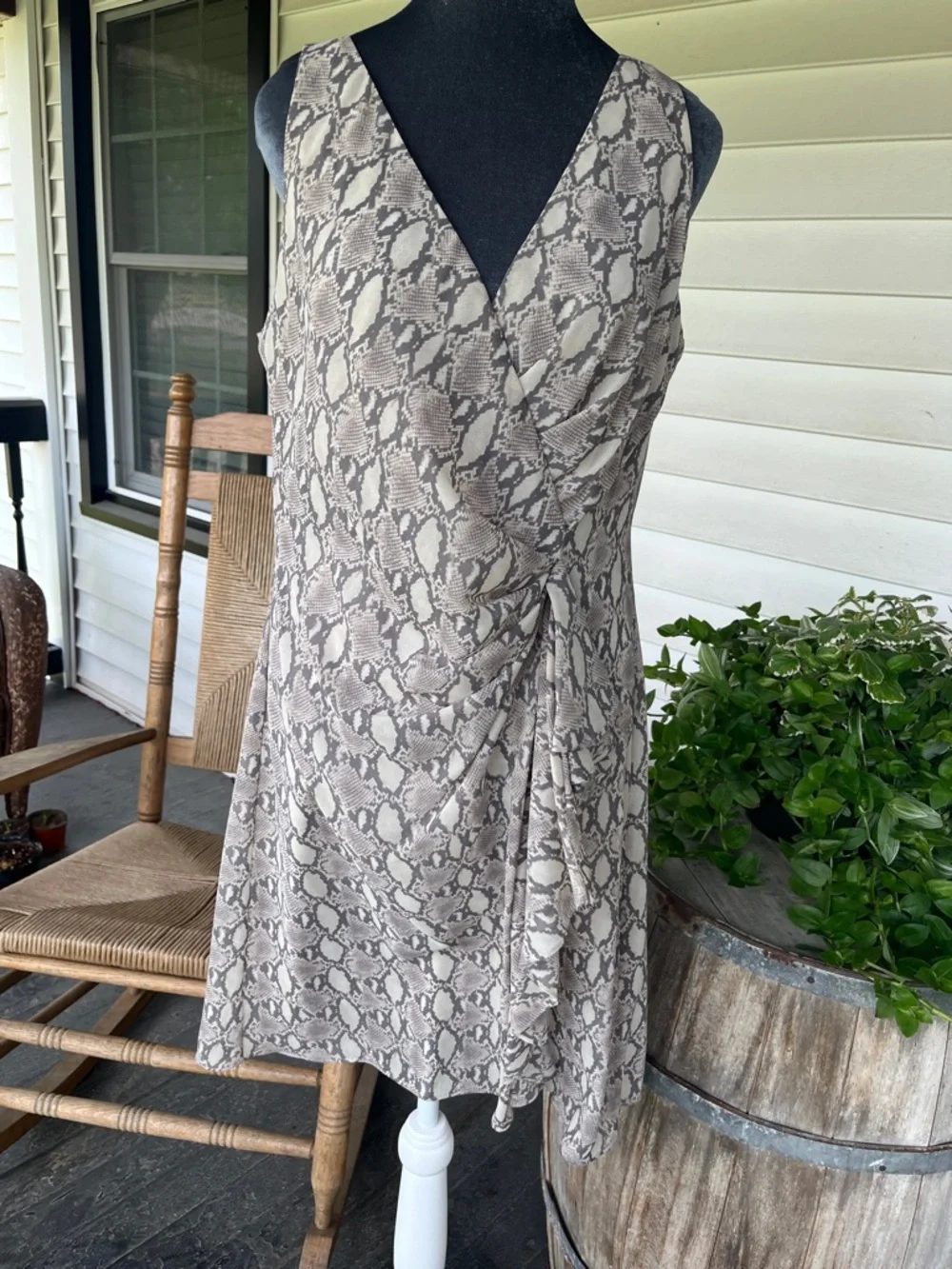 LAUREN RALPH LAUREN SZ 12 dress sleeveless sheer lightweight women’s #943